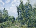 errant près du bois 1887 Camille Pissarro Forêt